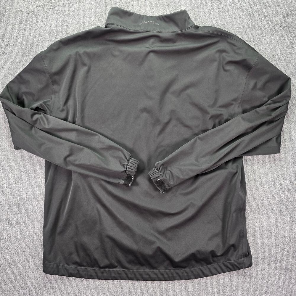 Masters Tech 1/4 Zip Pullover Mens XL Black Augusta Golf Windbreaker Jacket - Picture 2 of 8
